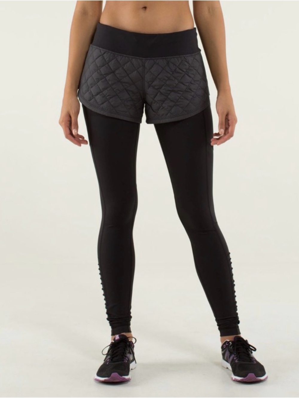 lululemon athletica Quilted Black Women's Shorts